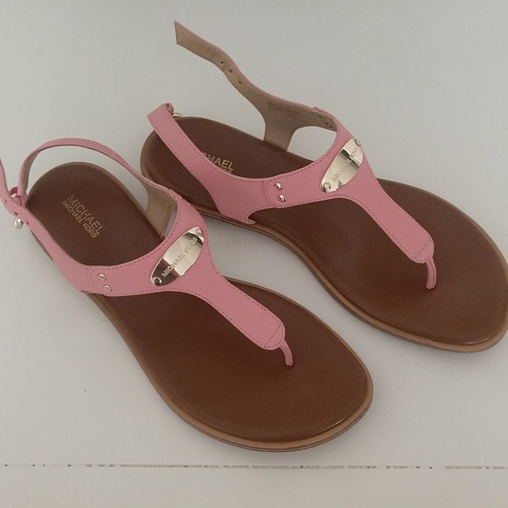 MK pink sandals